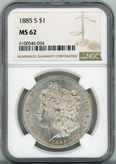 1885-S S$1 NGC MS62