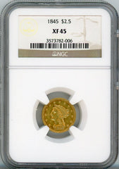 1845 G$2.5 NGC XF45