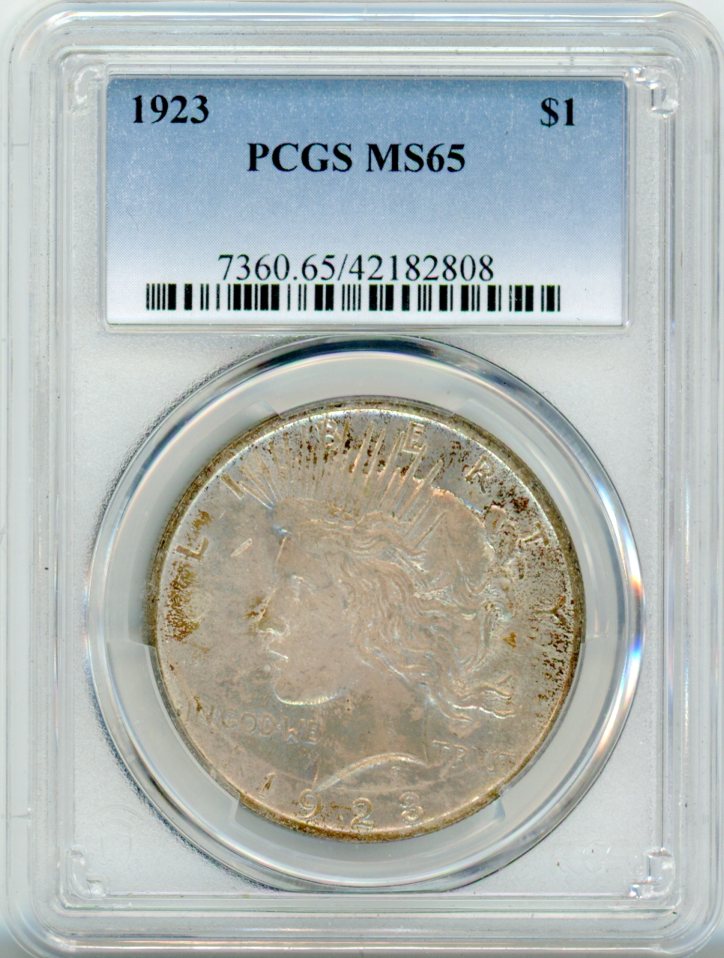 1923 S$1 PCGS MS65