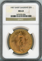 1907 ST G$20 NGC MS63