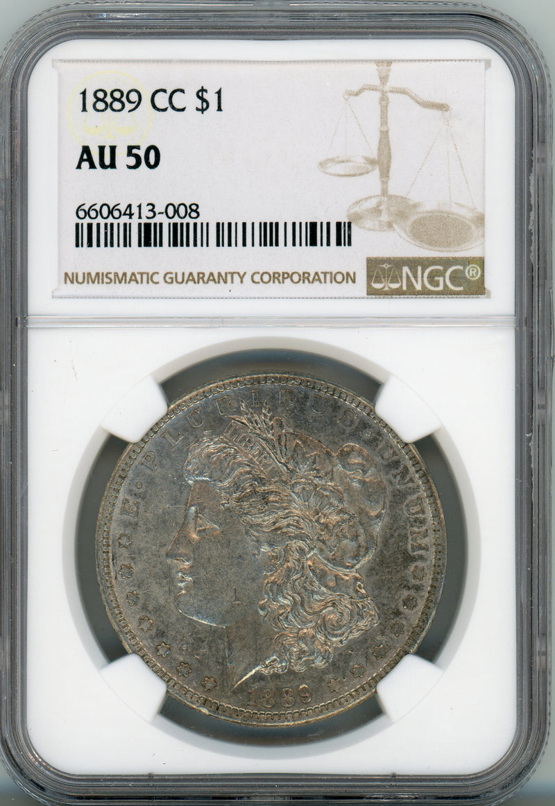 1889-CC S$1 NGC AU50