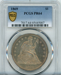1869 S$1 PCGS PR64