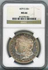 1879-S S$1 NGC MS66