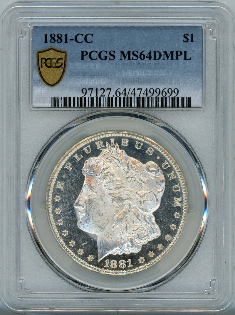 1881-CC S$1 PCGS MS64 DMPL