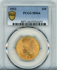 1912 G$10 PCGS PCGS MS64