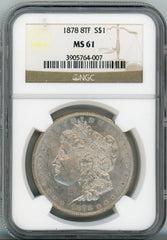 1878 8TF S$1 NGC MS61