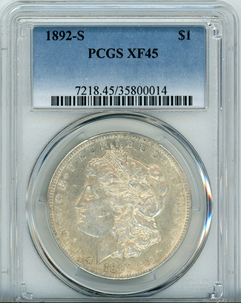 1892-S S$1 PCGS XF45