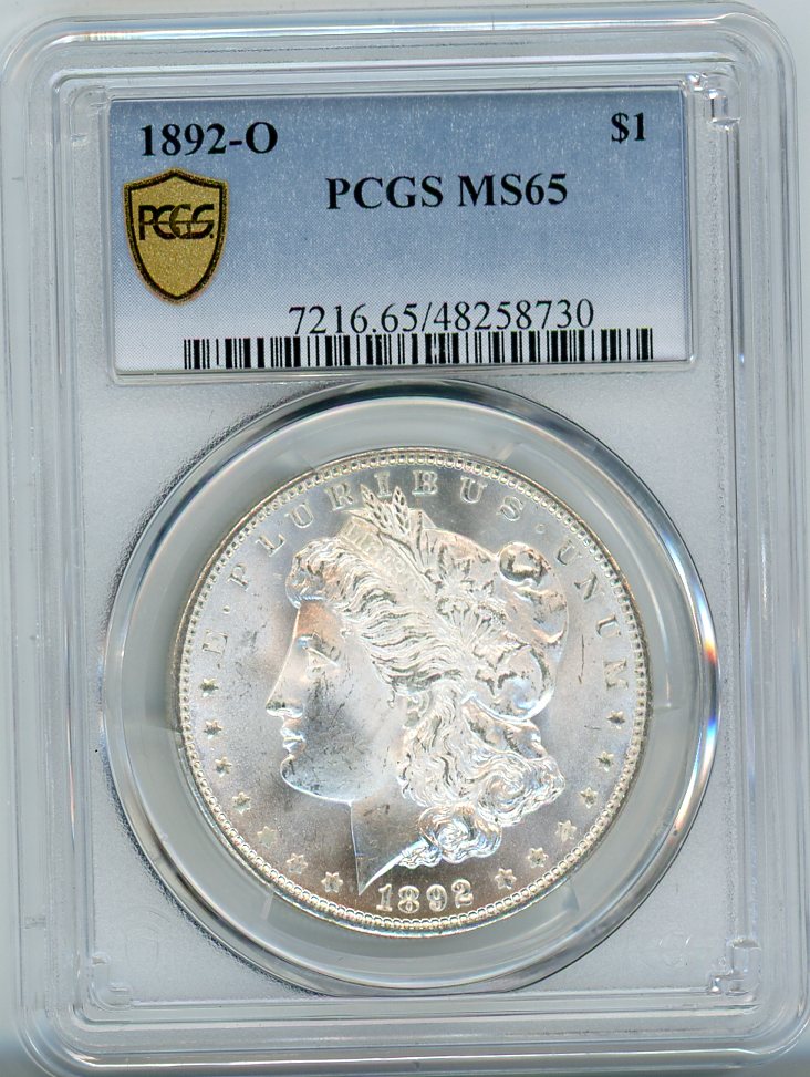 1892-O S$1 PCGS MS65