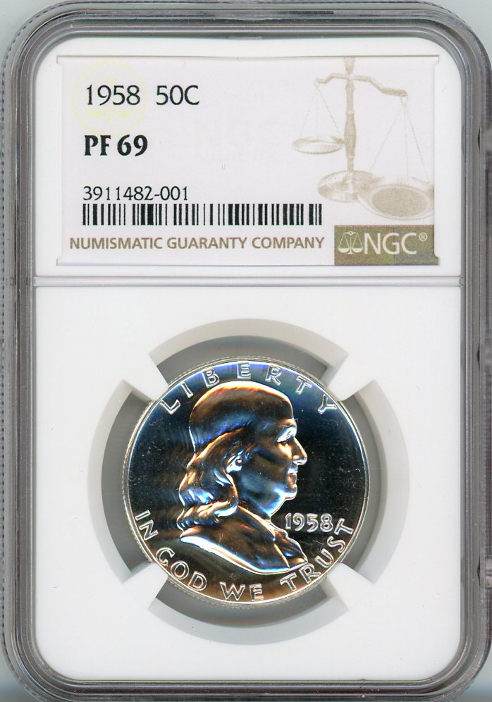 1958 50C NGC PF69