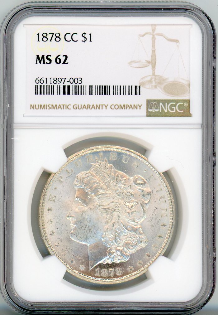 1878-CC S$1 NGC MS62