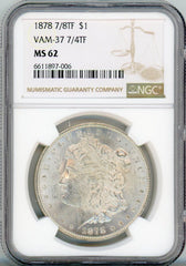 1878 7/8TF S$1 NGC MS62