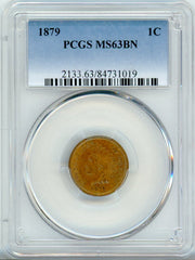 1879 1C PCGS MS63BN