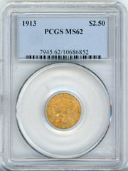 1913 G$2.5 PCGS MS62
