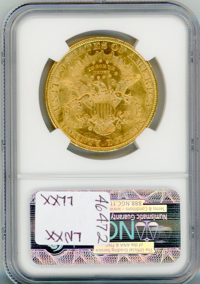 1904 $20 NGC MS62