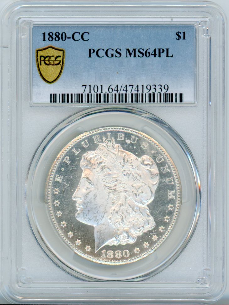 1880-CC S$1 PCGS MS64PL