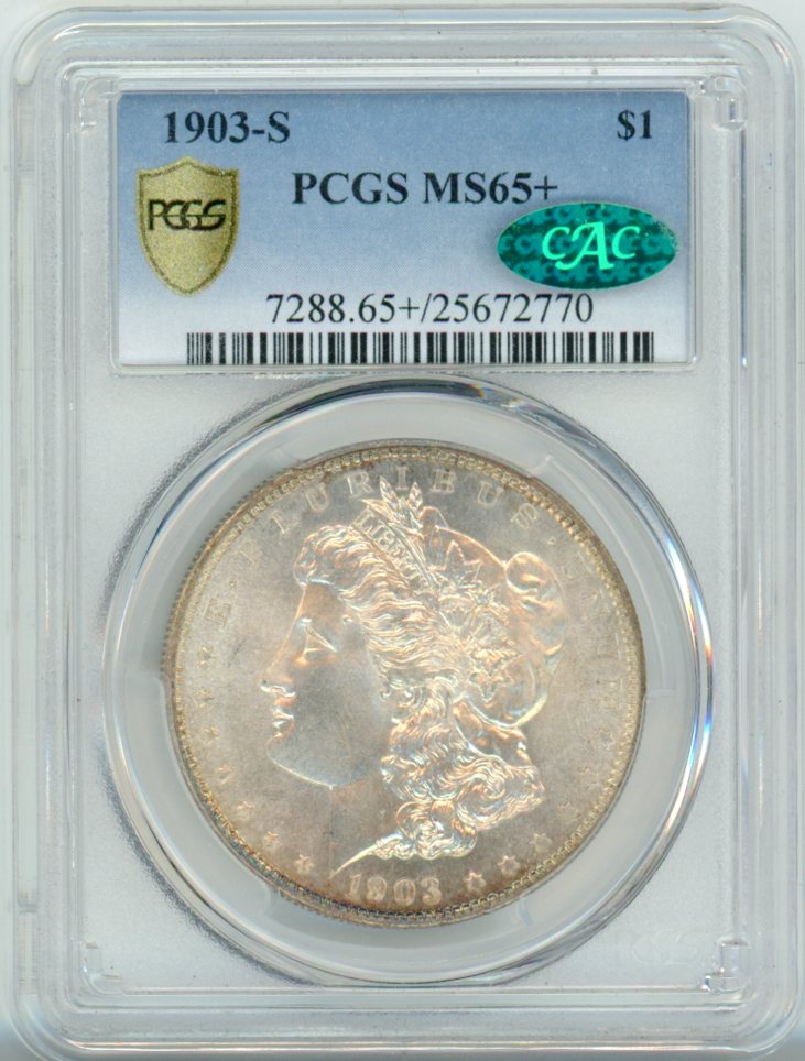 1903-S S$1 PCGS MS65+ CAC