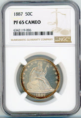 1887 50C NGC PF65 CAMEO,