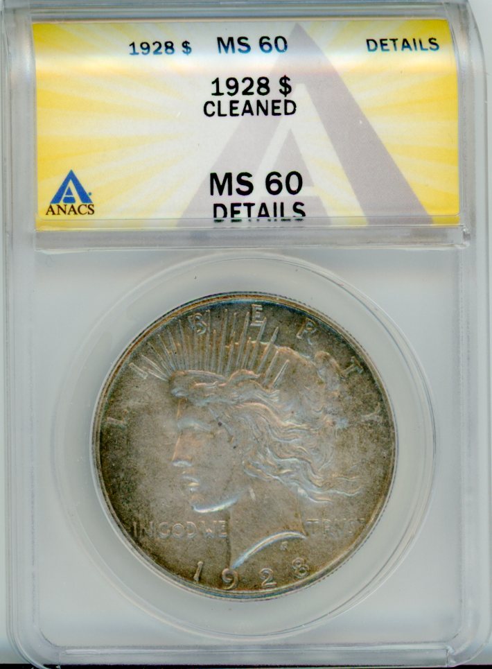 1928 S$1 ANACS MS60