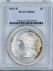 1921-D S$1 PCGS MS64