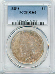 1925-S S$1 NGC MS62