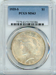 1935-S S$1 PCGS MS63