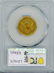 1838-D G$5 PCGS AU50