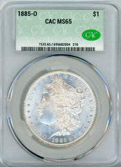 1885-O S$1 CAC MS65