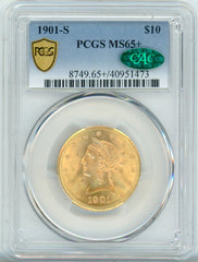 1901-S G$10 PCGS MS65+ CAC