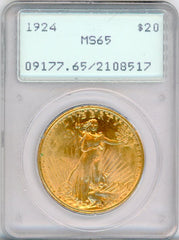 1924 G$20 PCGS MS65