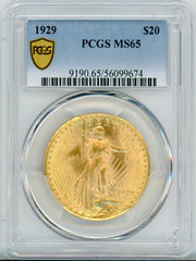 1929 G$20 PCGS MS65