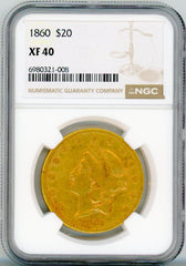 1860 G$20 NGC XF40