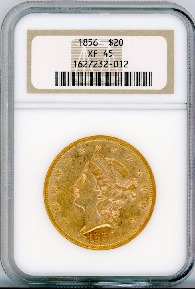 1856 G$20 NGC XF45