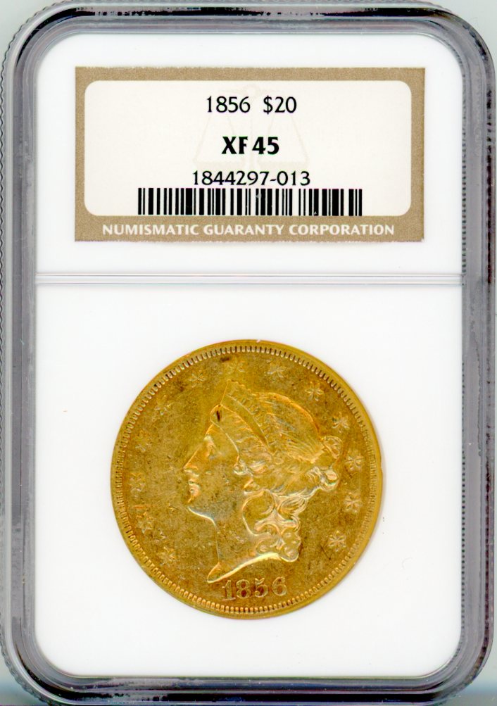 1856 G$20 NGC XF45