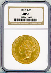 1857 G$20 NGC AU50