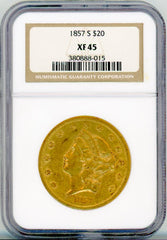1857-S G$20 NGC XF45