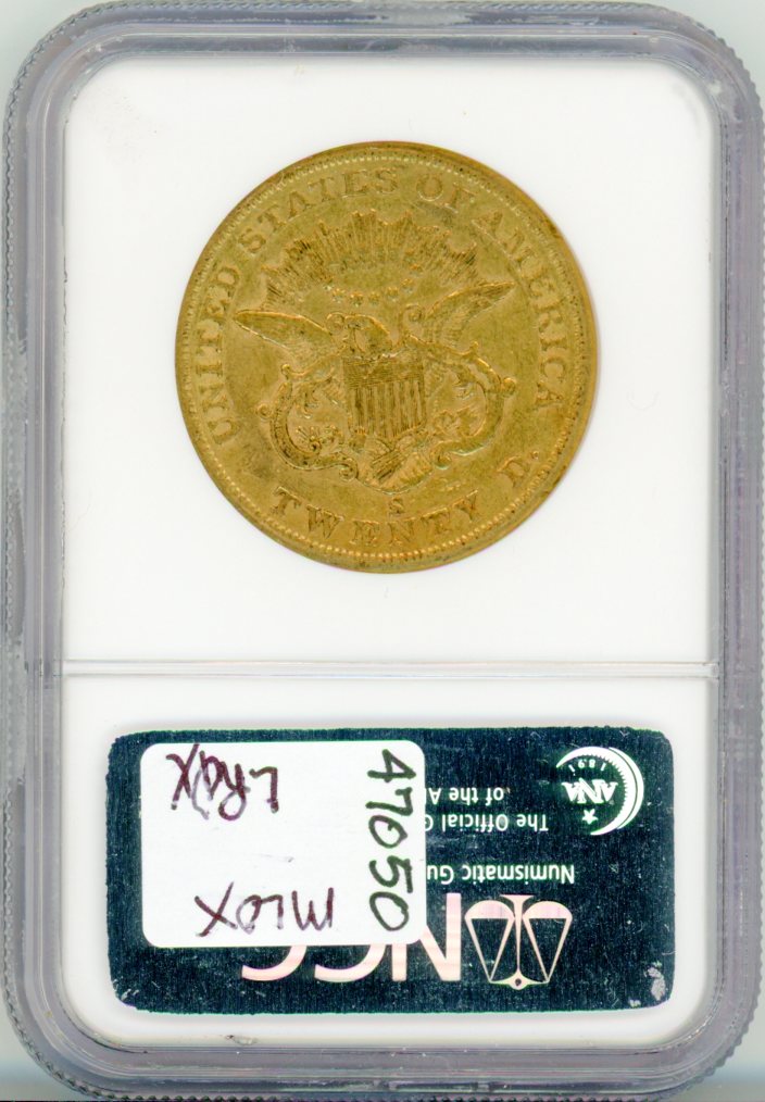 1857-S G$20 NGC XF45