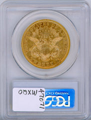 1866 G$20 PCGS XF45 MOTTO