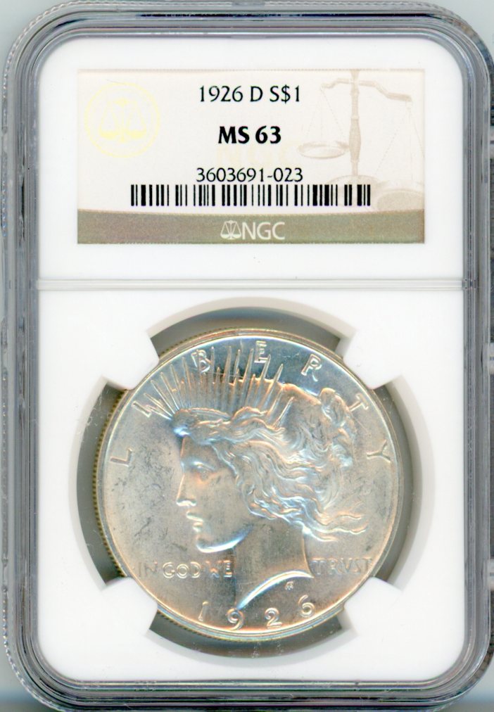 1926-D S$1 NGC MS63