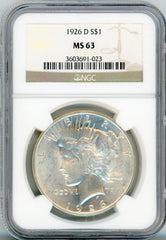 1926-D S$1 NGC MS63