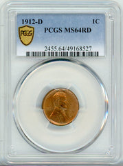 1912-D 1C PCGS MS64RD
