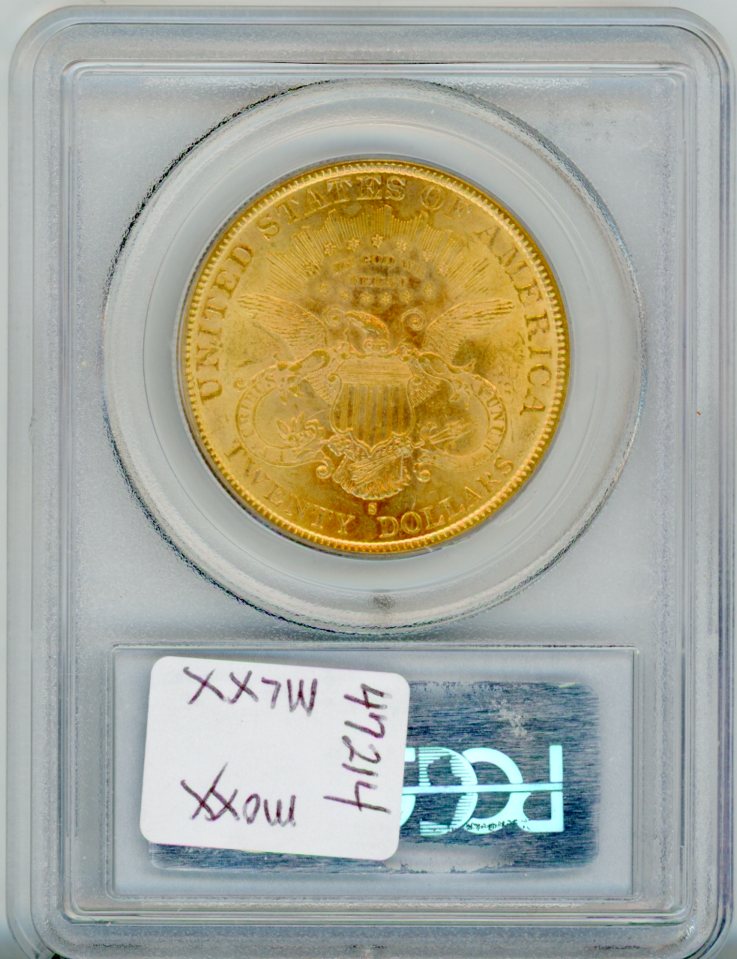 1899-S G$20 PCGS MS62