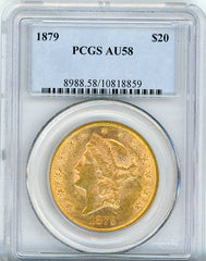 1879 G$20 PCGS AU58