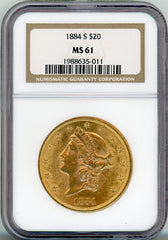 1884-S G$20 NGC MS61