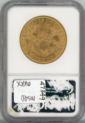 1874 G$20 NGC AU58