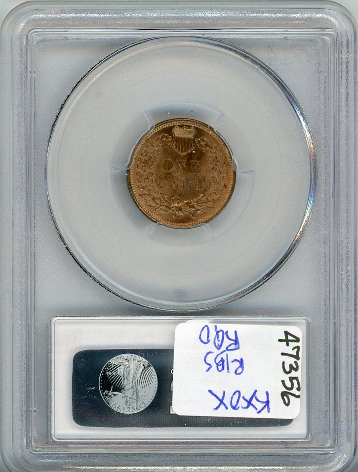 1908 1C PCGS MS65+RD CAC