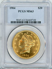 1904 G$20 PCGS MS63