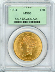 1904 G$20 PCGS MS63 OGH