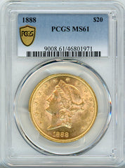 1888 G$20 PCGS MS61