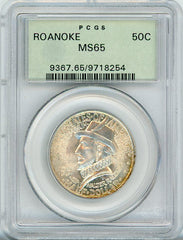 1937 50C ROANOKE PCGS MS65