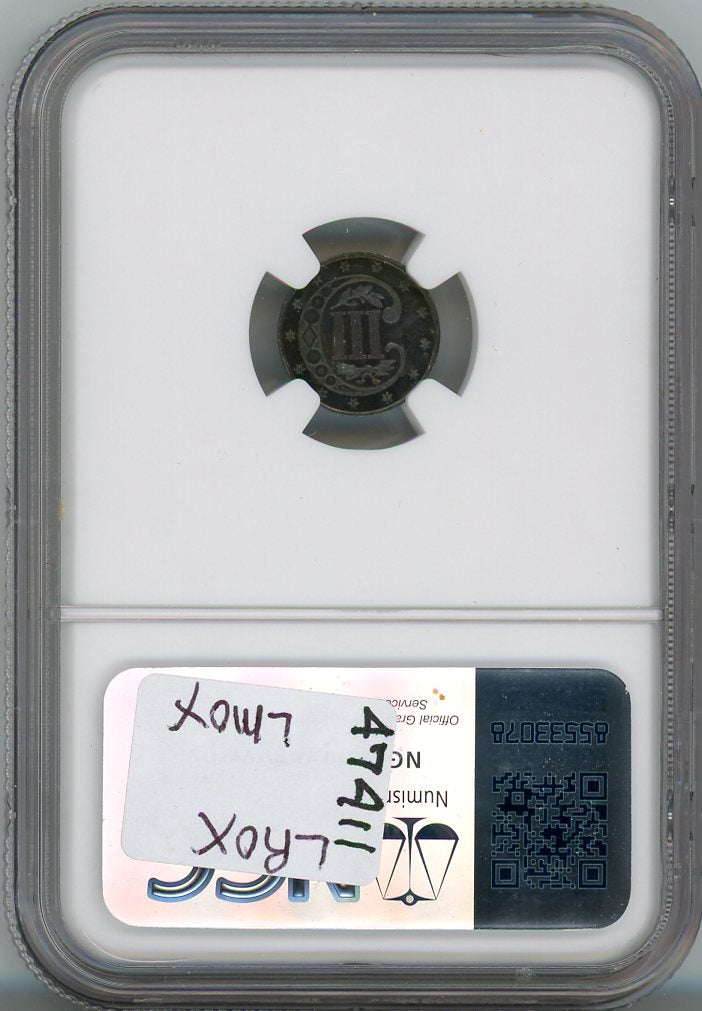 1873 3CS CLOSED 3 NGC PF65 CAC